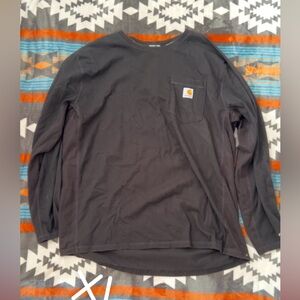 Carhartt Men's Dark Gray Long Sleeve Tee